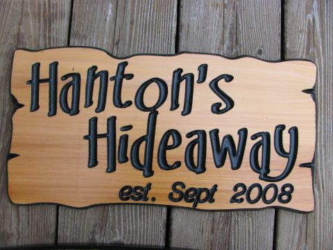 Wooden cottage sign - Rustic
